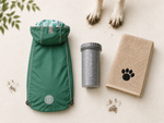 Odin’s Rain Kit (B) - Dog Raincoat, Paw Washer & Towel Bundle